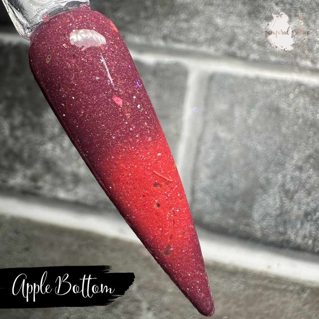 Apple Bottom - Thermal Shimmer Flakie Dip Powder