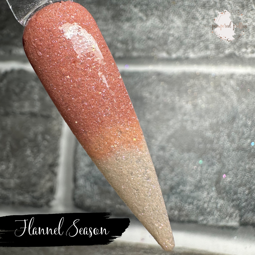 Flannel Season - Triple Thermal Shimmer Dip Powder