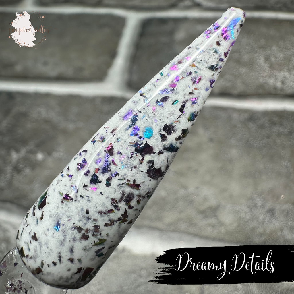 Dreamy Details - White Flakie Dip Powder