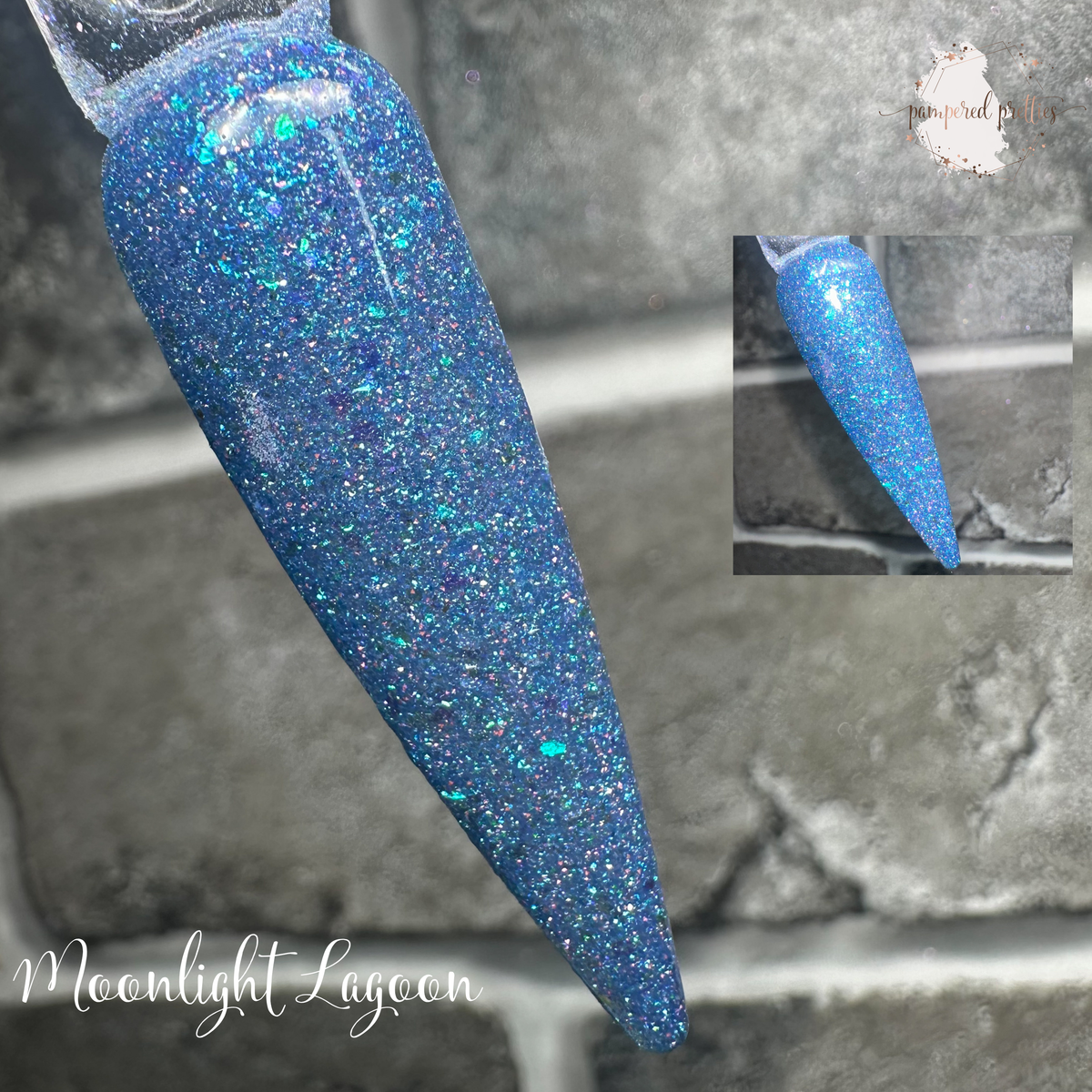Moonlit Lagoon - Iridescent Flakie Reflective Shimmer Dip Powder
