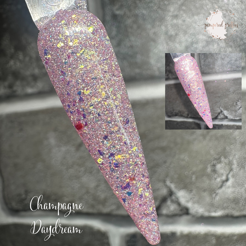 Champagne Daydream - Iridescent Flakie Reflective Shimmer Dip Powder
