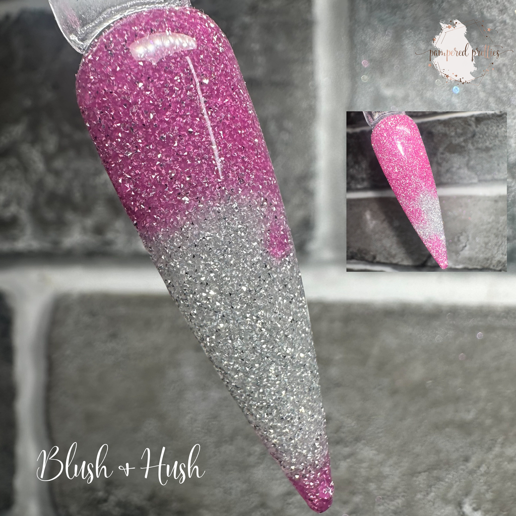 Blush & Hush - Thermal Reflective Glitter Dip Powder