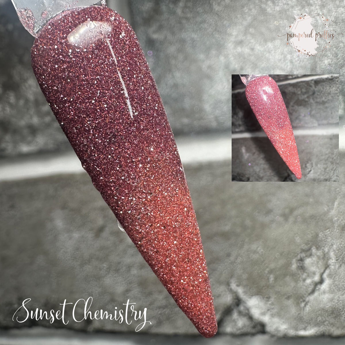 Sunset Chemistry - Thermal Reflective Glitter Dip Powder