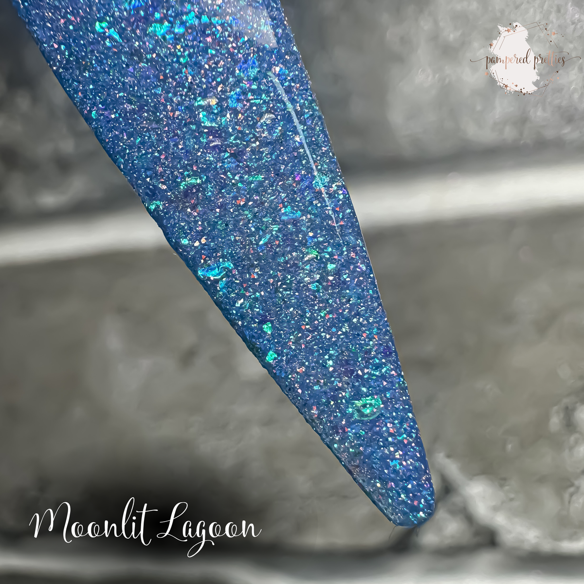 Moonlit Lagoon - Iridescent Flakie Reflective Shimmer Dip Powder