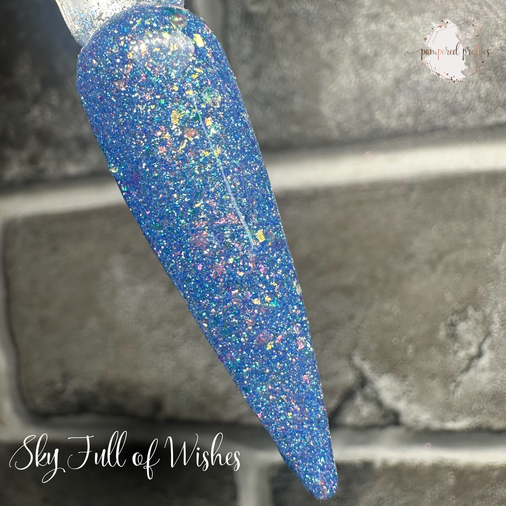 Sky Full of Wishes - Iridescent Flakie Reflective Shimmer Dip Powder