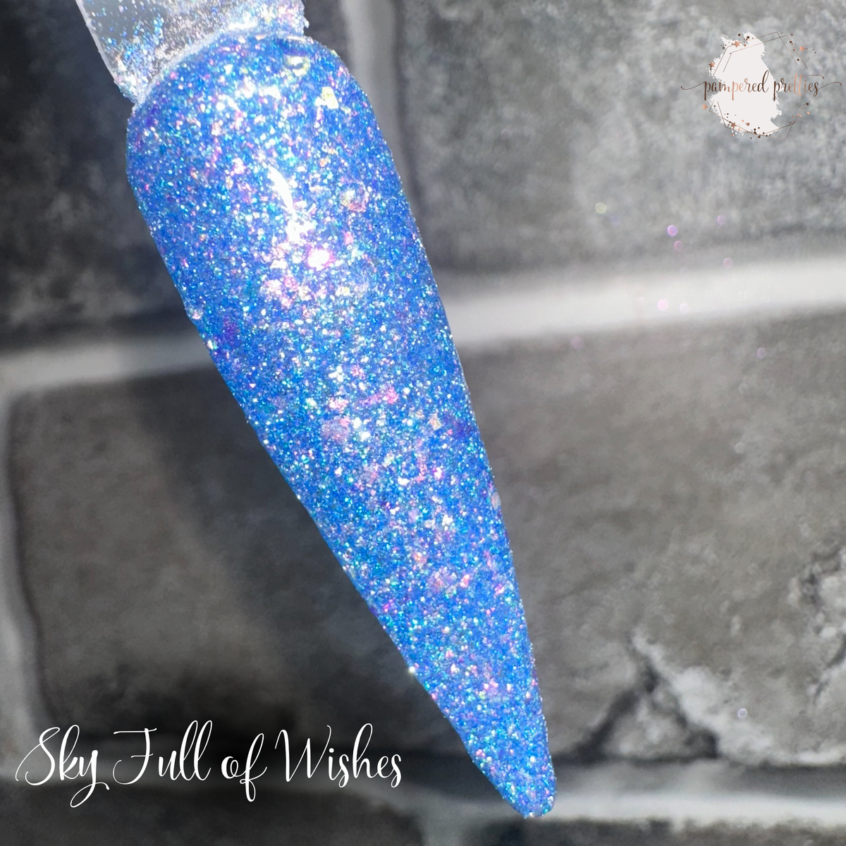 Sky Full of Wishes - Iridescent Flakie Reflective Shimmer Dip Powder