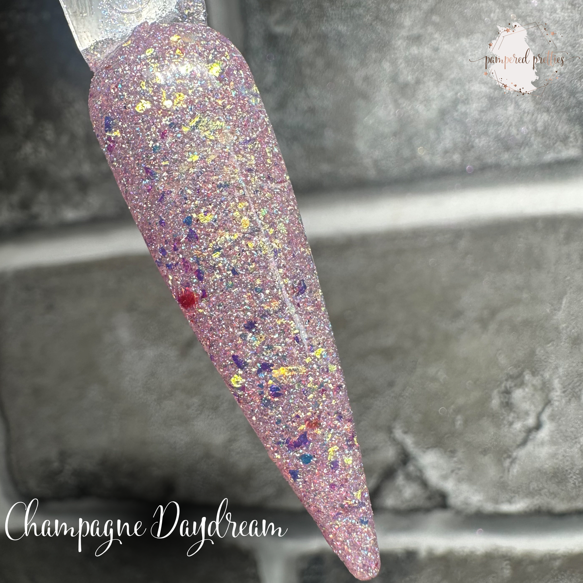 Champagne Daydream - Iridescent Flakie Reflective Shimmer Dip Powder