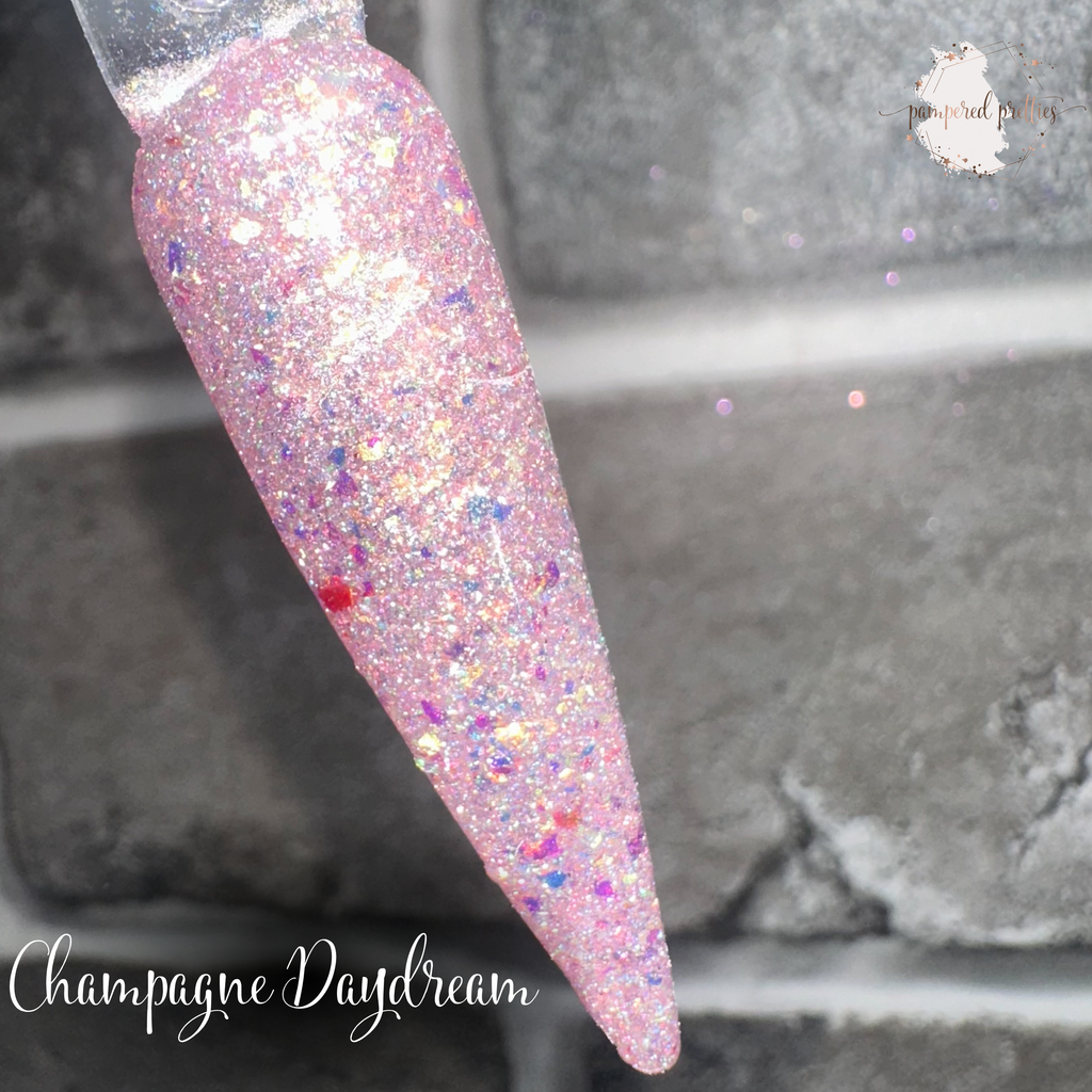 Champagne Daydream - Iridescent Flakie Reflective Shimmer Dip Powder