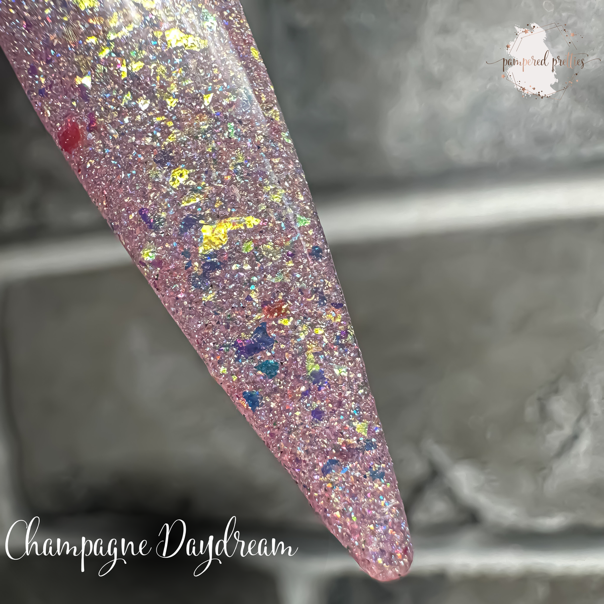 Champagne Daydream - Iridescent Flakie Reflective Shimmer Dip Powder