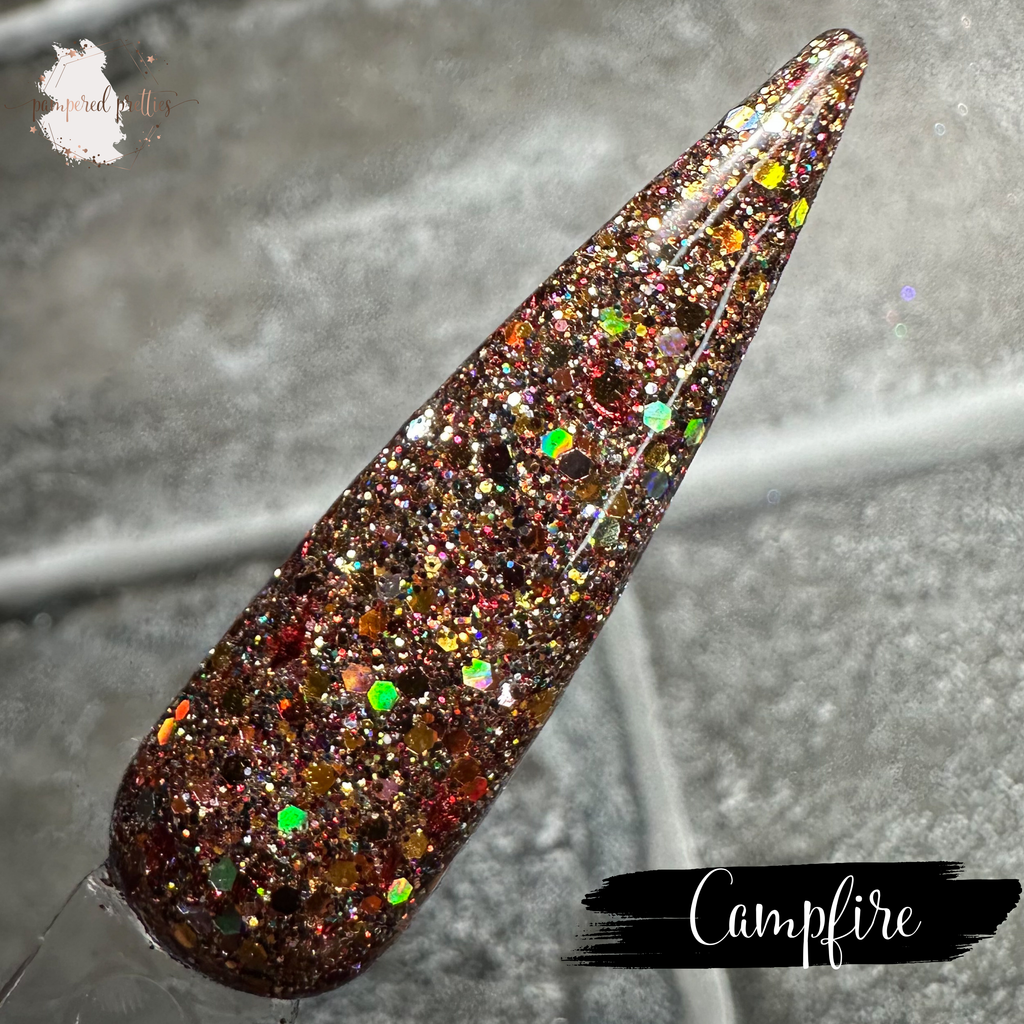 Campfire - Glitter Dip Powder