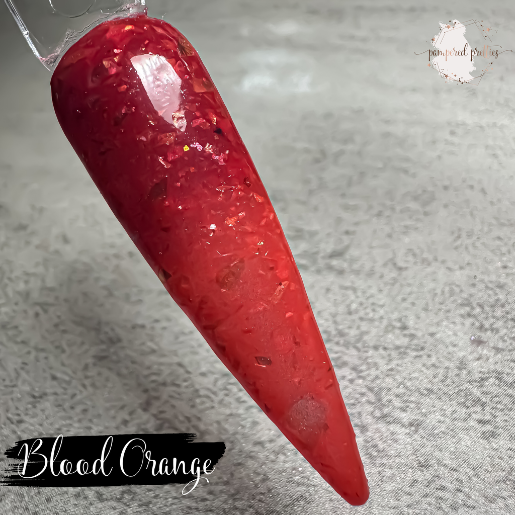 Blood Orange - Opal Flakie Dip Powder