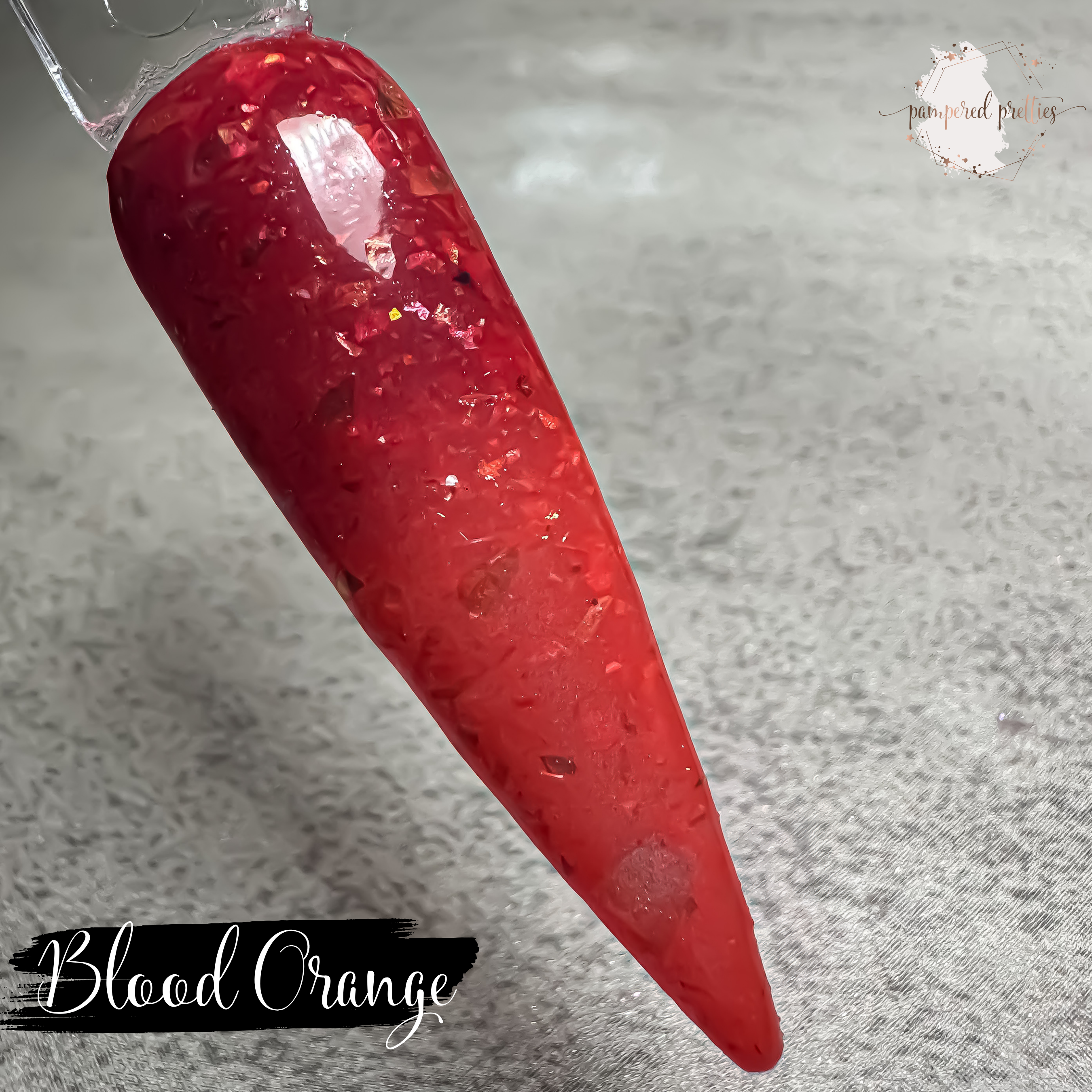Blood Orange - Opal Flakie Dip Powder