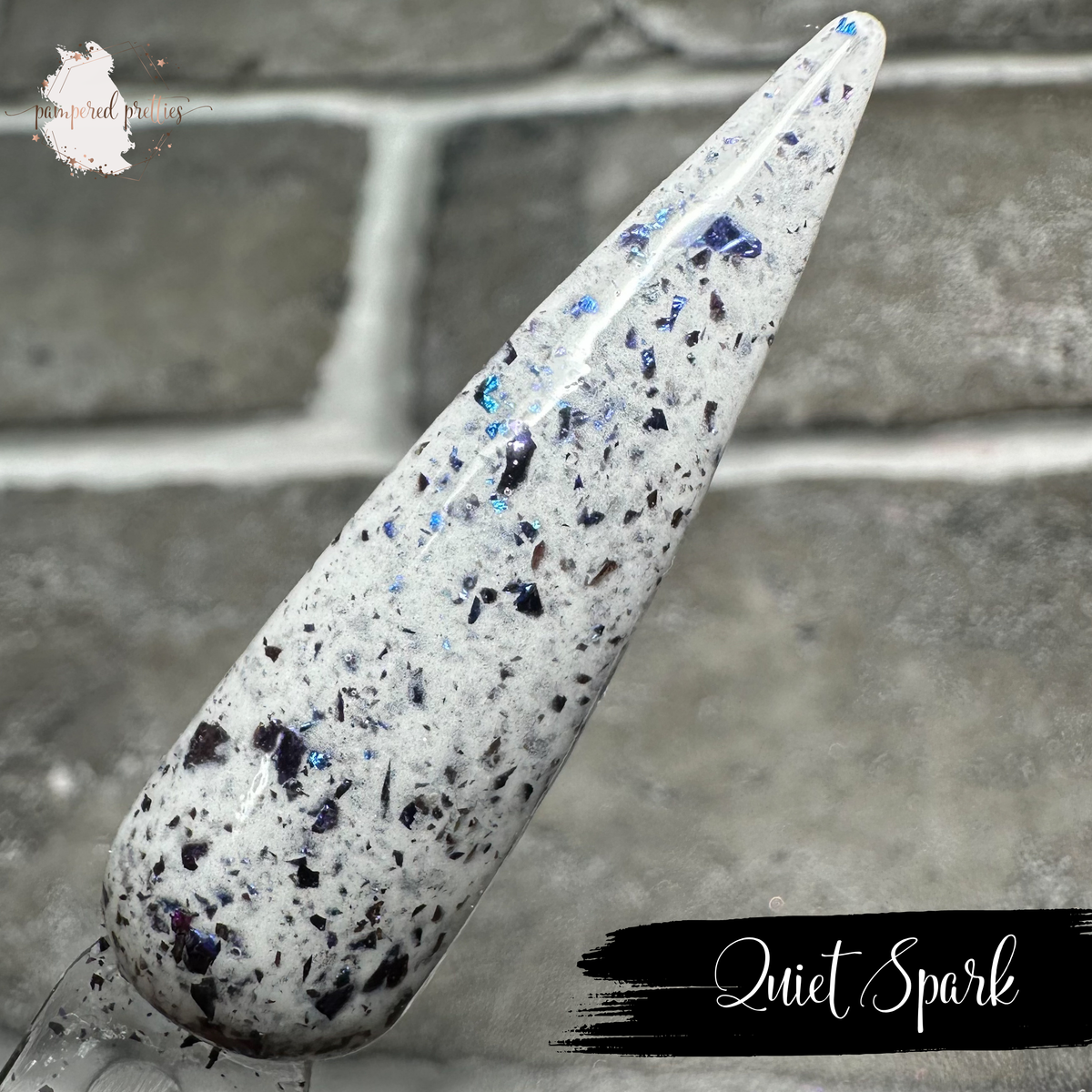 Quiet Spark - White Flakie Dip Powder