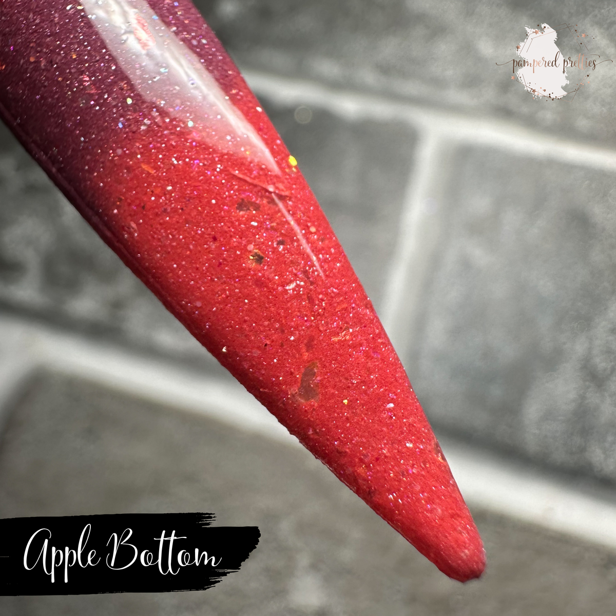 Apple Bottom - Thermal Shimmer Flakie Dip Powder