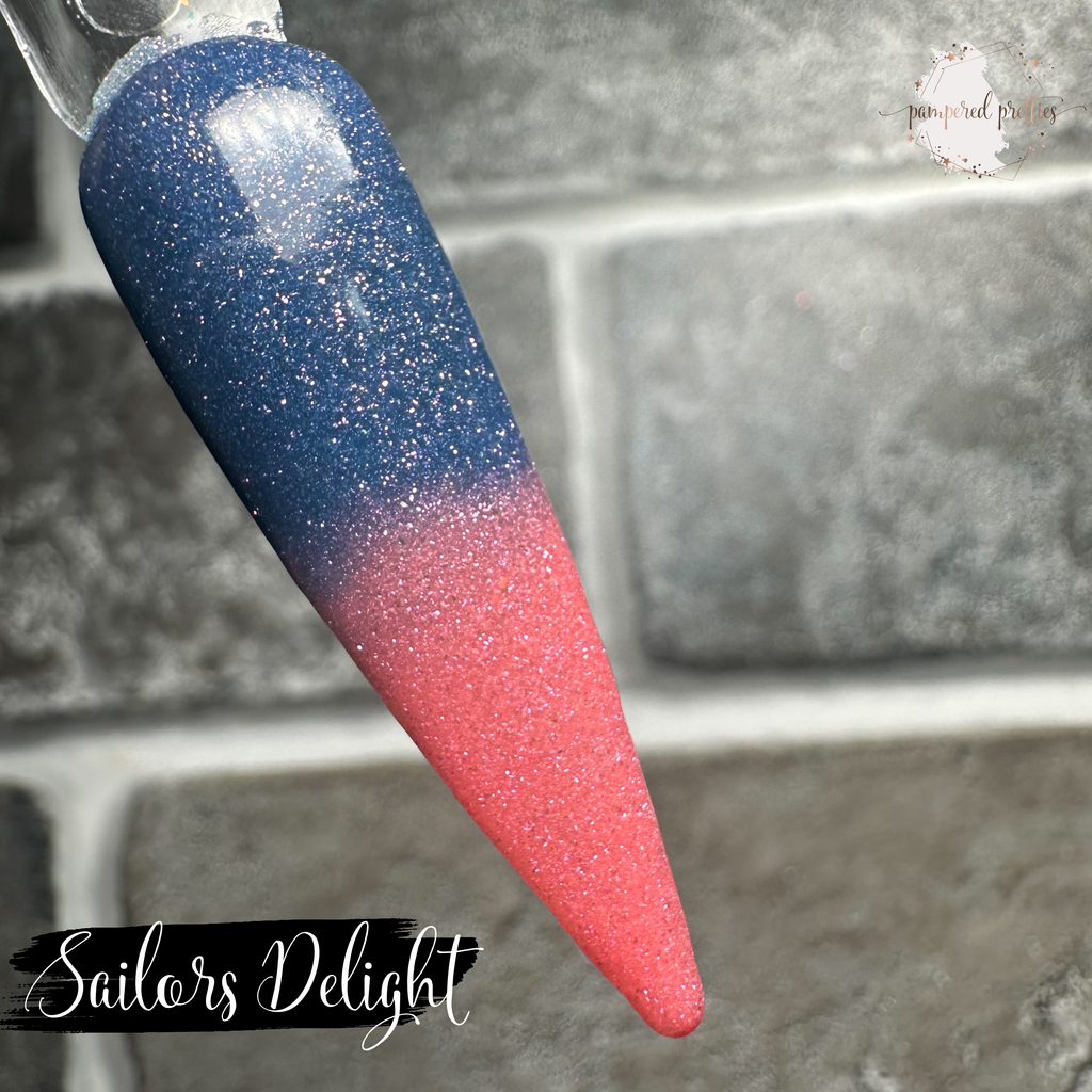 Sailor's Delight - Thermal Shimmer Dip Powder