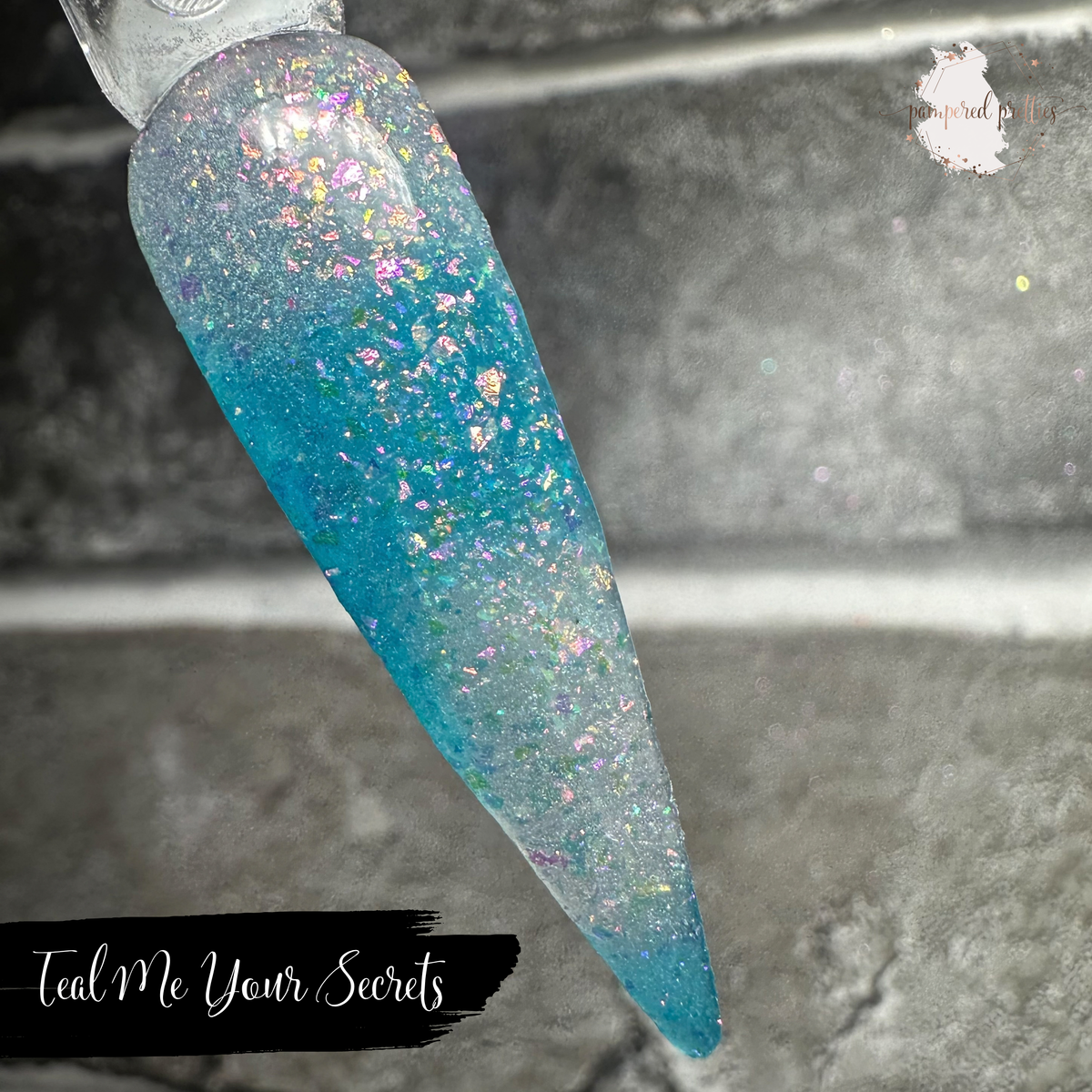 Teal Me Your Secrets - Thermal Flakie Dip Powder