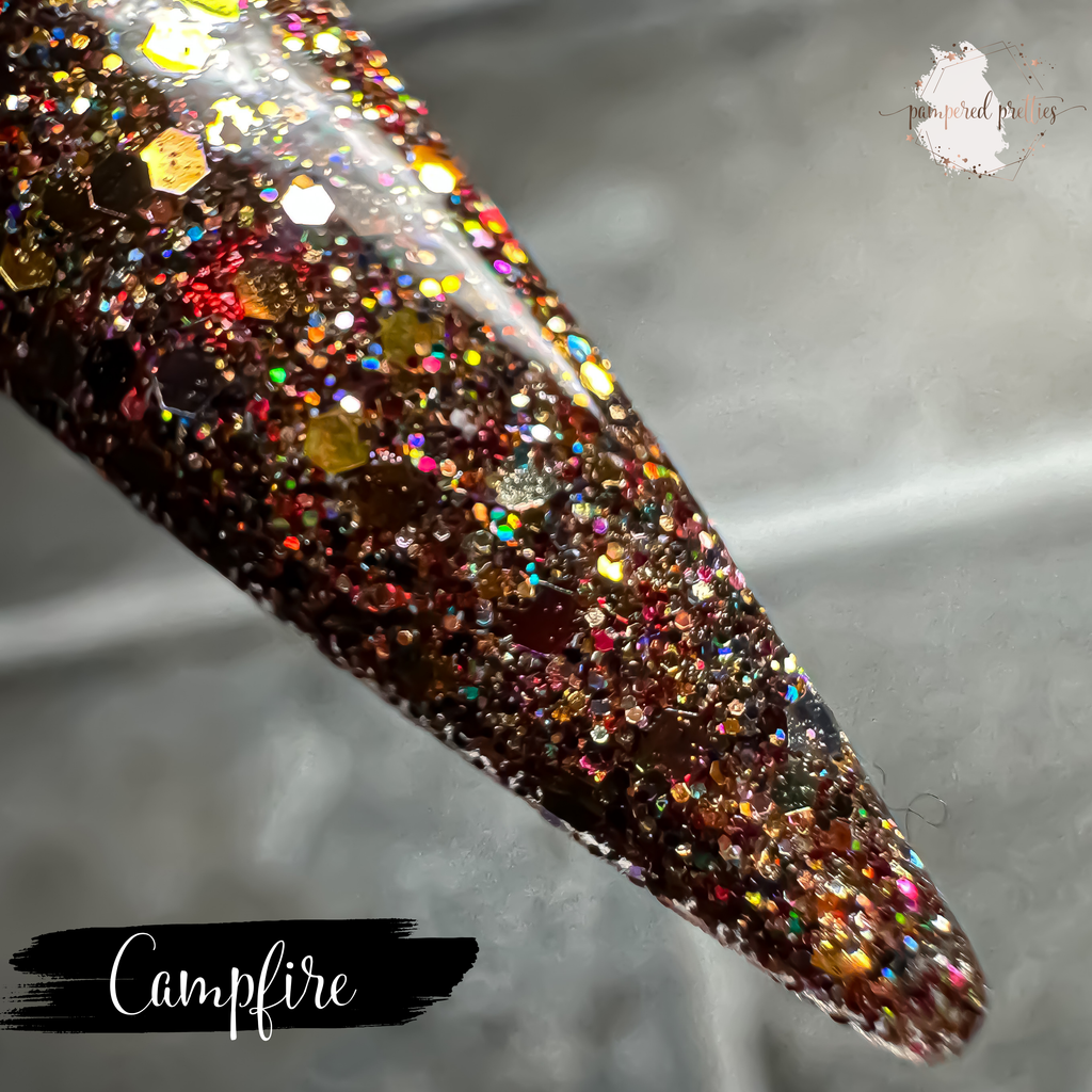 Campfire - Glitter Dip Powder