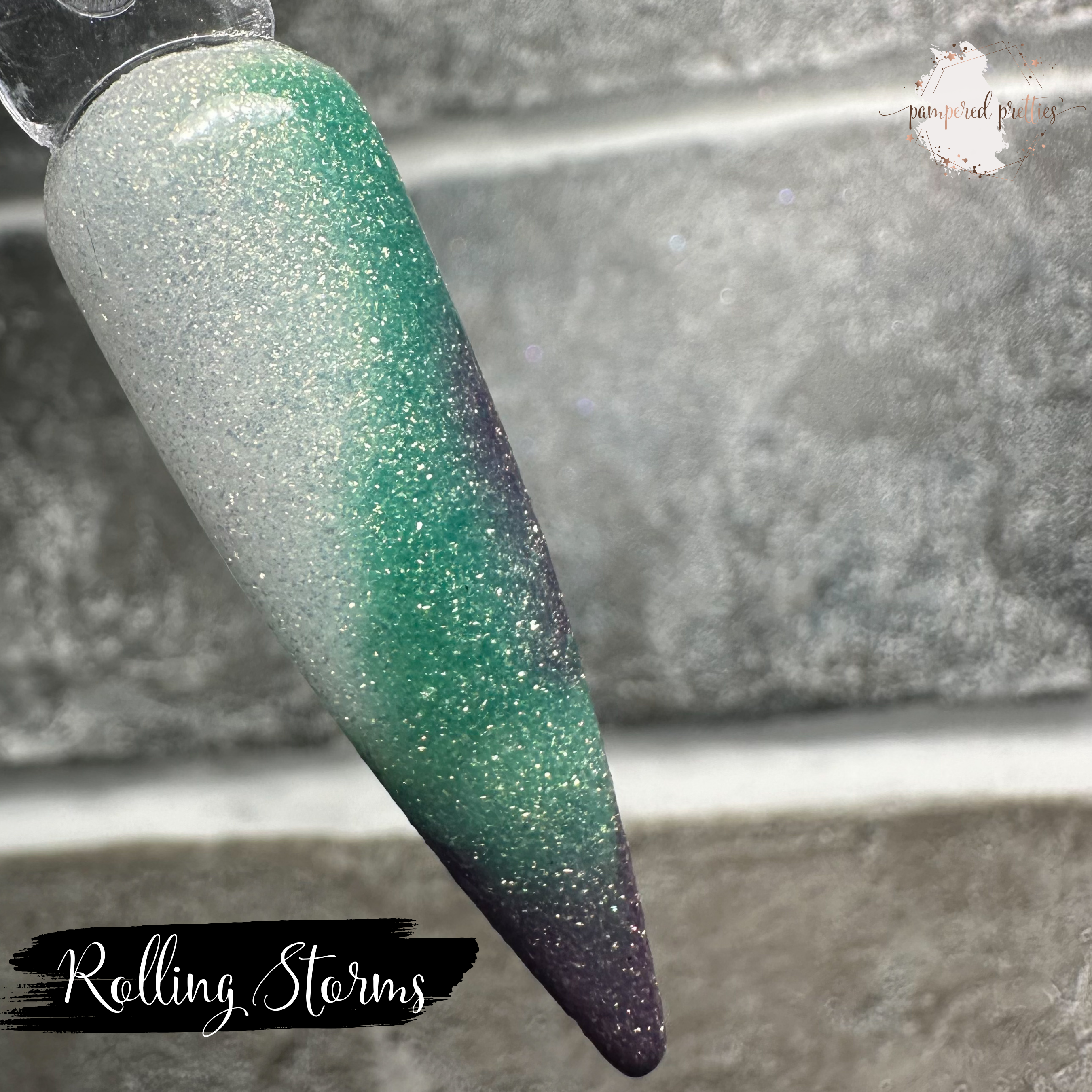 Rolling Storms - Triple Thermal Shimmer Dip Powder