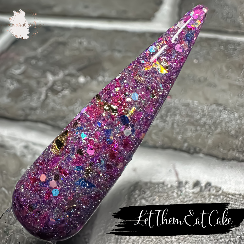 Let Them Eat Cake - Glitter Foil Dip Powder