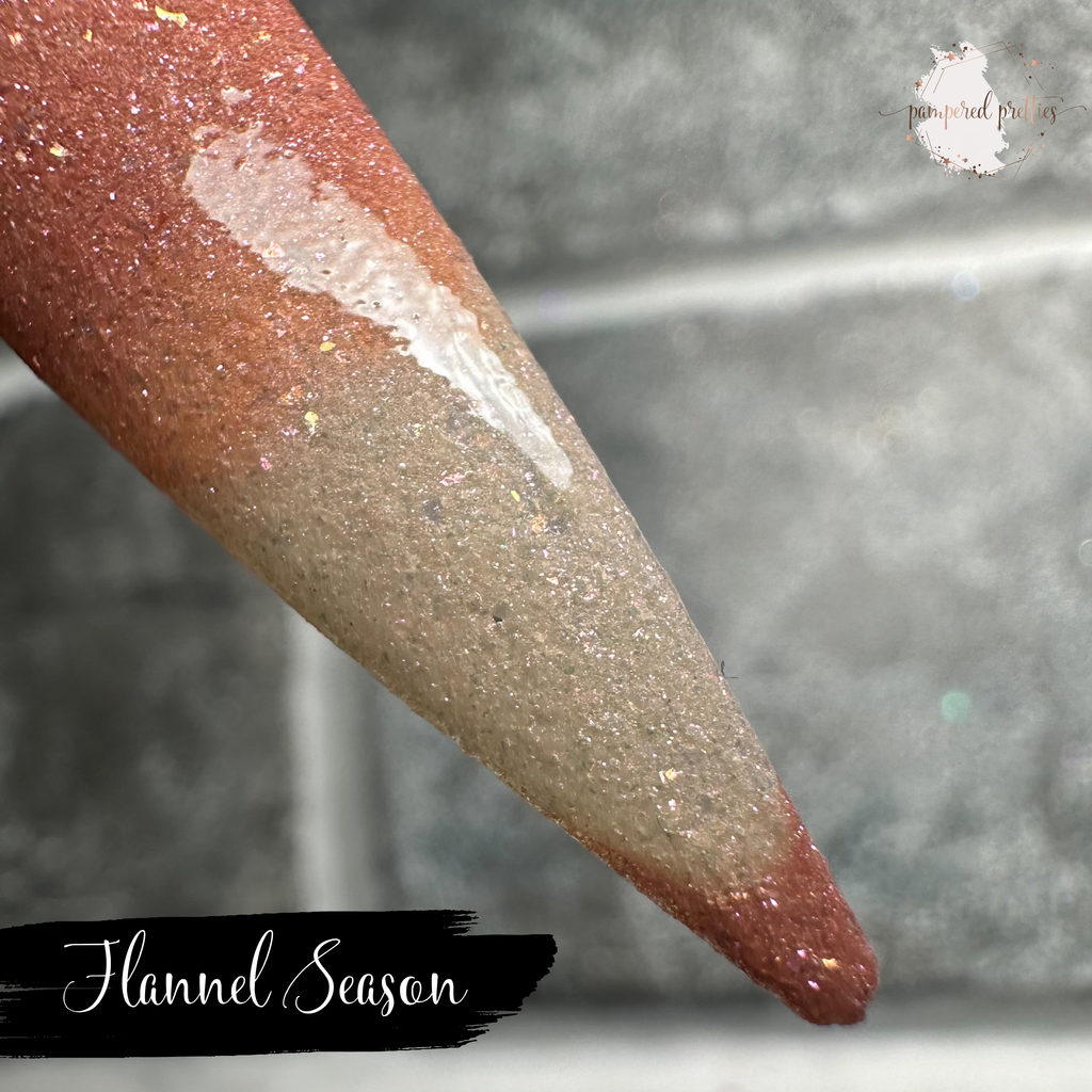 Flannel Season - Triple Thermal Shimmer Dip Powder