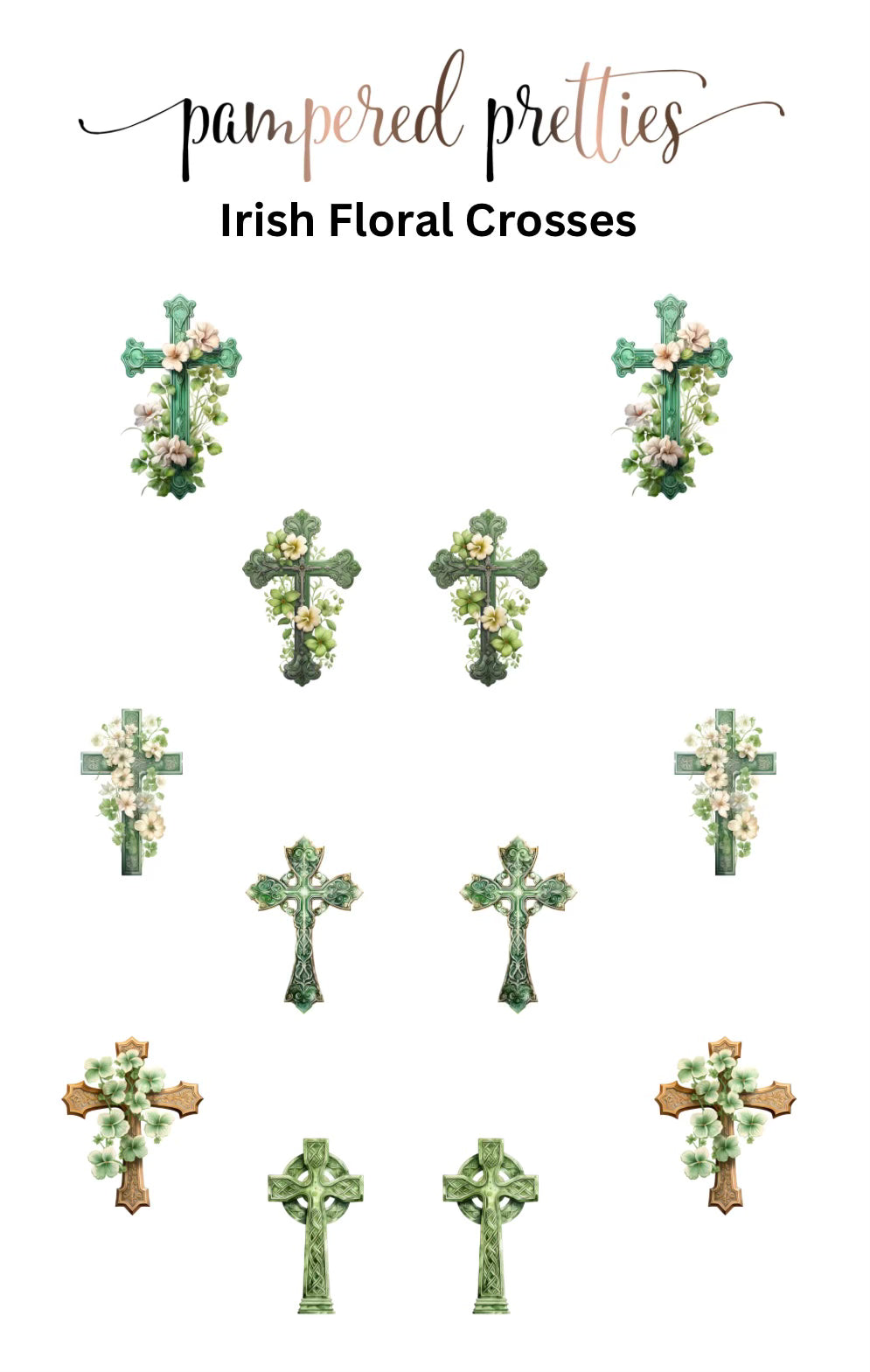 Midi Pretty - Irish Floral Crosses