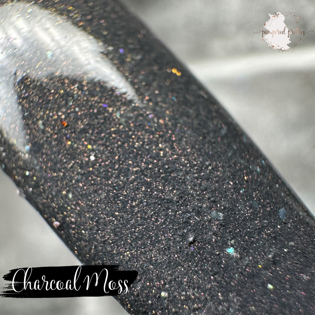 Charcoal Moss - Shimmer Flakie Dip Powder