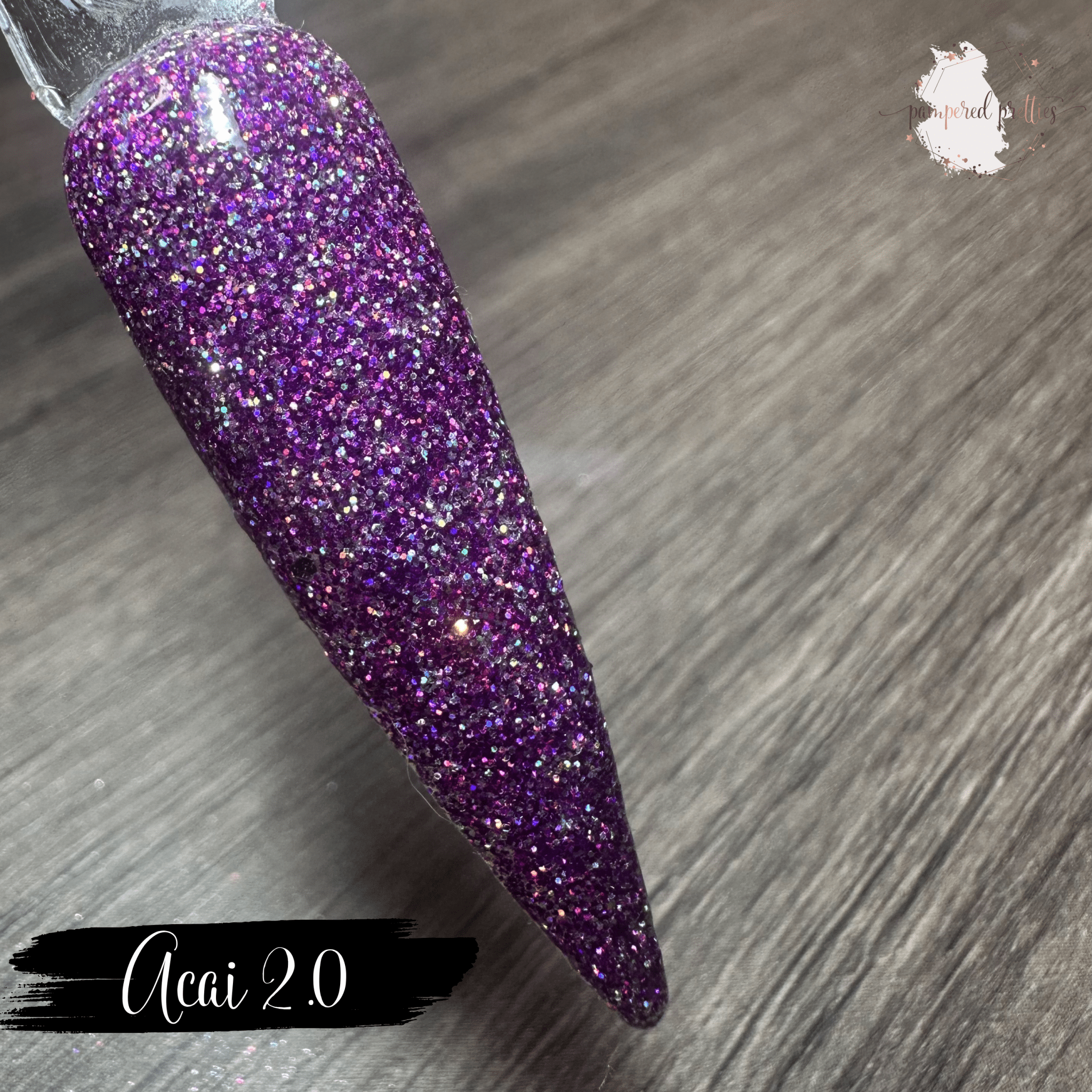 Açaí 2.0 - Holographic Glitter Dip Powder - Pampered Pretties