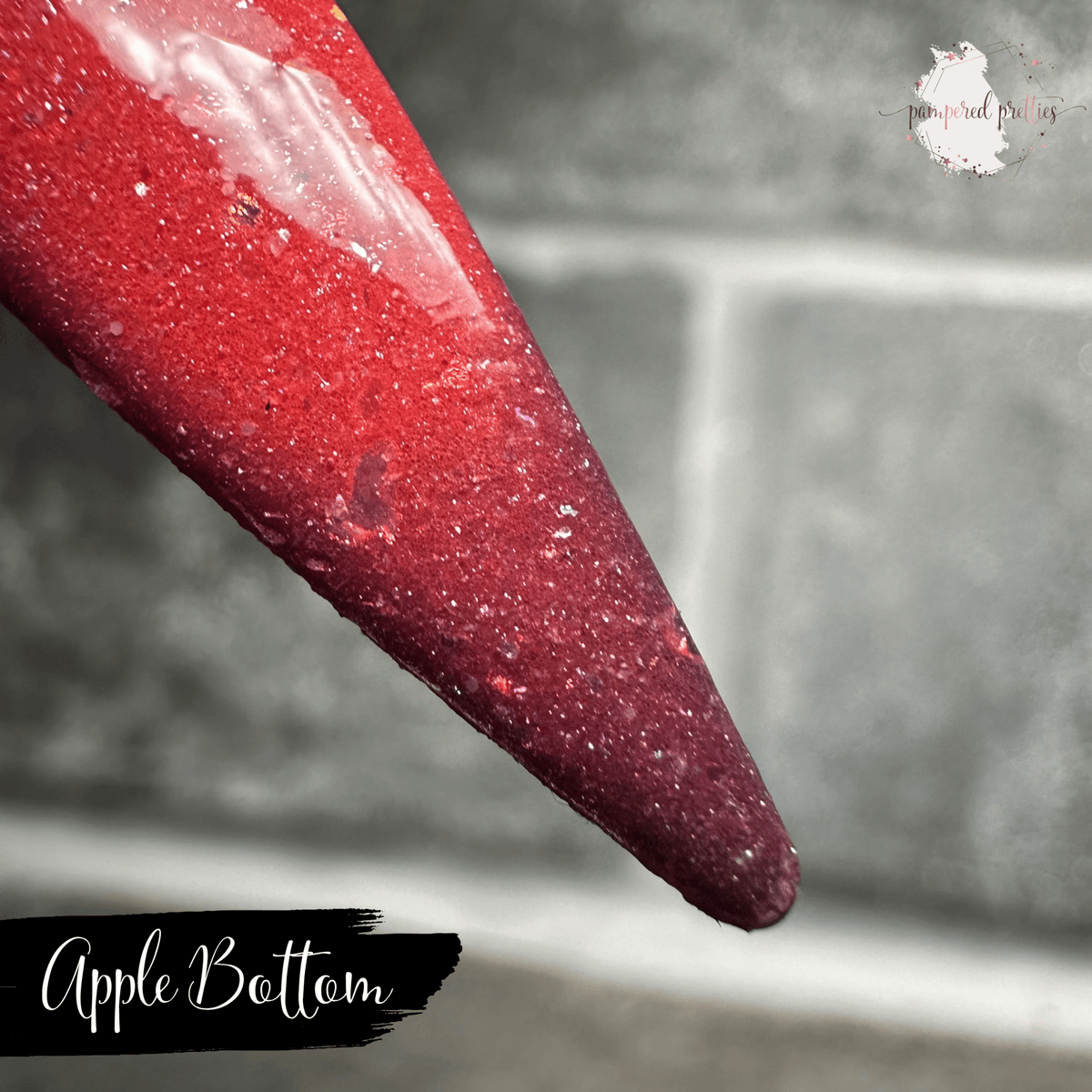 Apple Bottom - Thermal Shimmer Flakie Dip Powder - Pampered Pretties