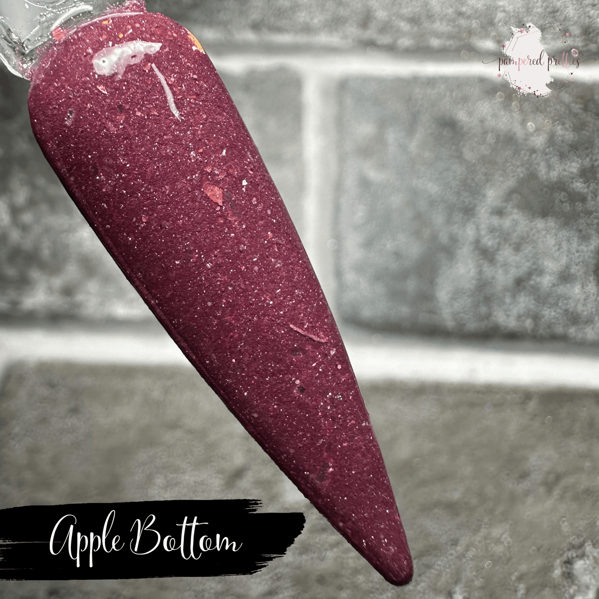Apple Bottom - Thermal Shimmer Flakie Dip Powder - Pampered Pretties