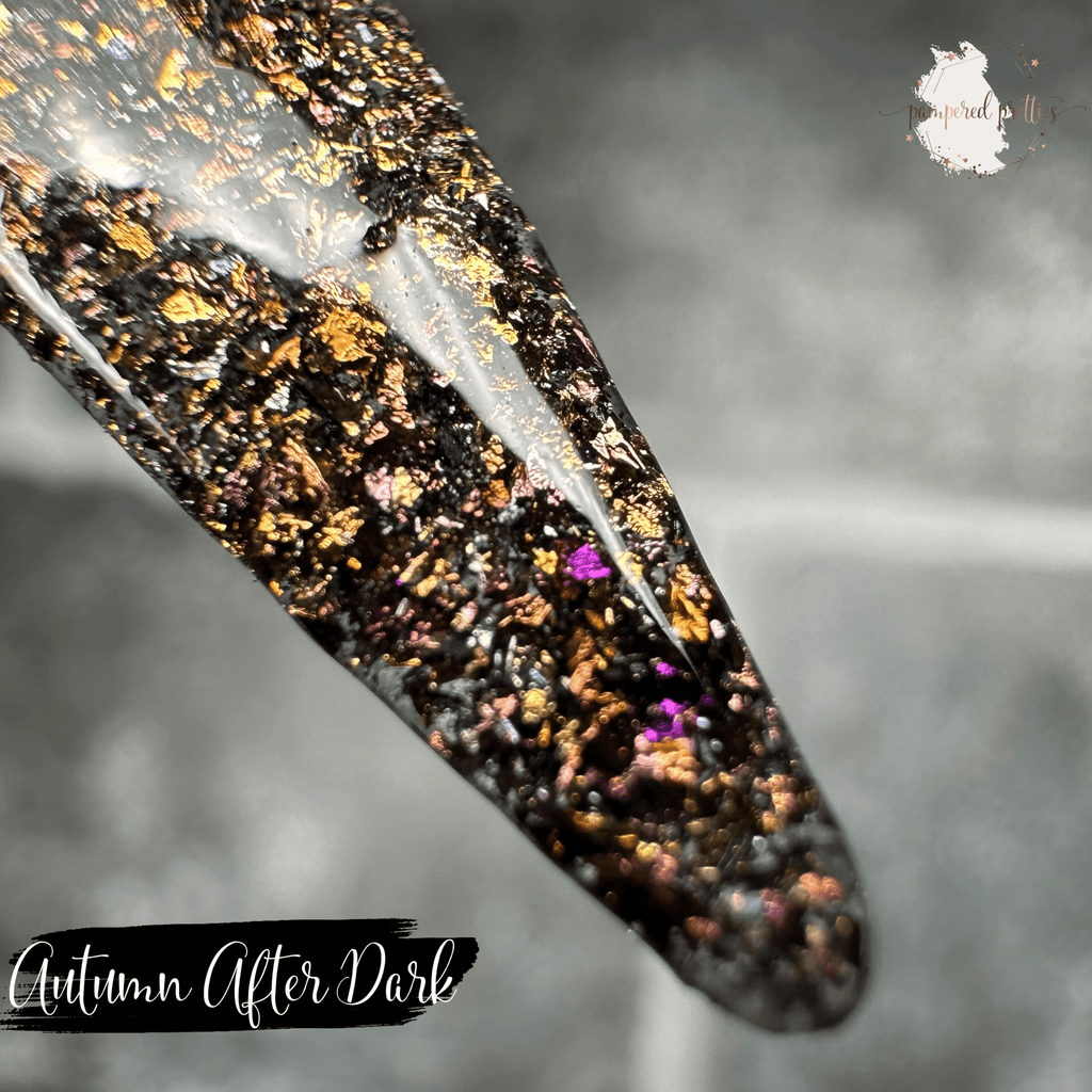 Autumn After Dark - Flakie Dip Powder - Pampered Pretties