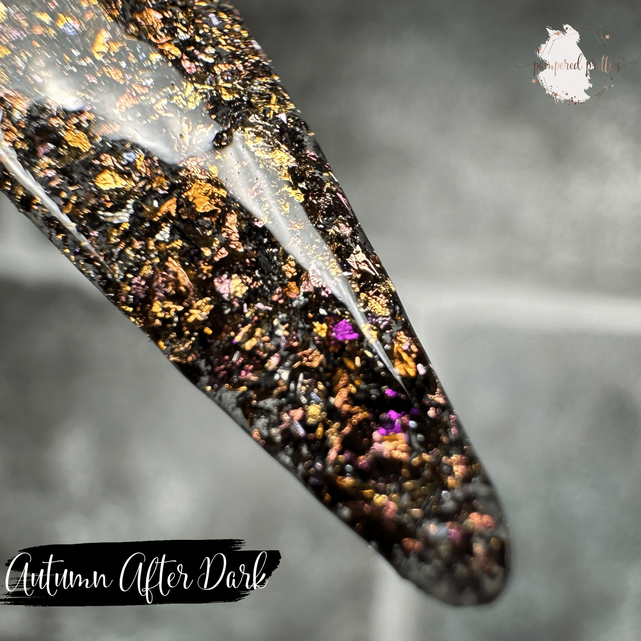 Autumn After Dark - Flakie Dip Powder - Pampered Pretties