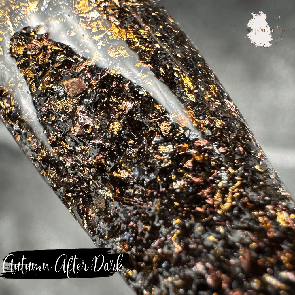 Autumn After Dark - Flakie Dip Powder - Pampered Pretties