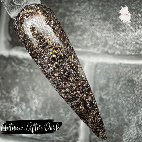 Autumn After Dark - Flakie Dip Powder - Pampered Pretties