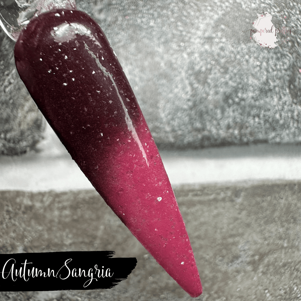 Autumn Sangria - Thermal Flakie Dip Powder - Pampered Pretties