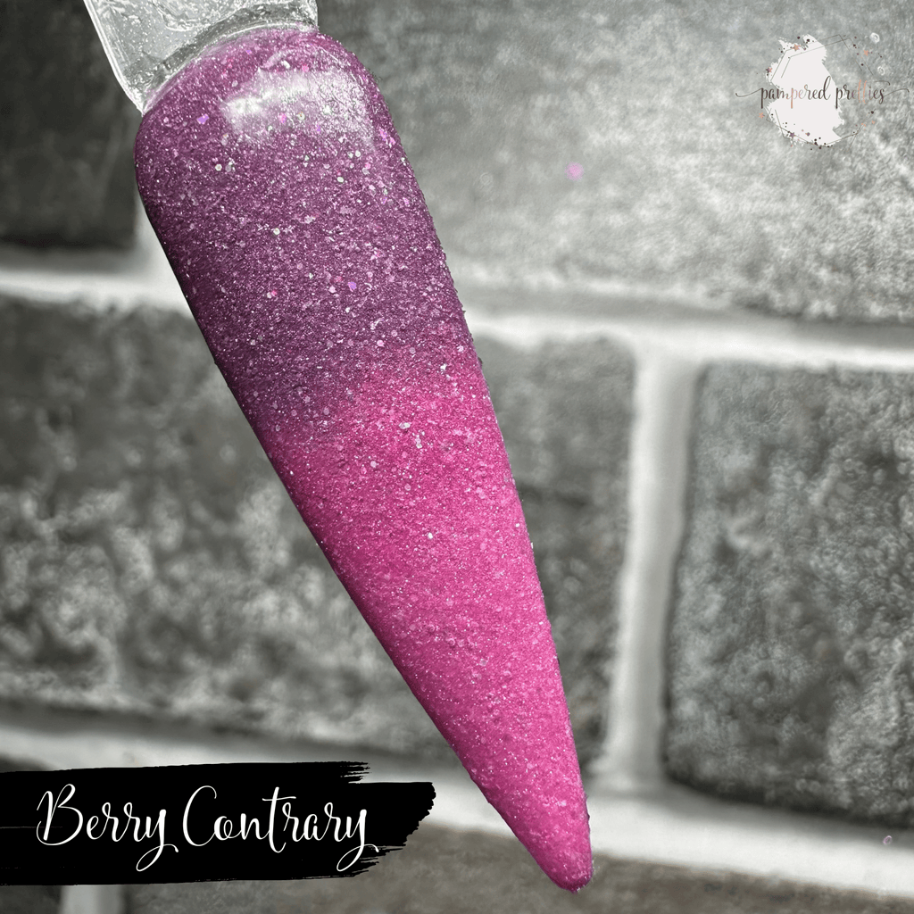 Berry Contrary - Thermal Shimmer Dip Powder - Pampered Pretties