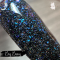 Big Bang - Black Holo Flakie Dip Powder - Pampered Pretties