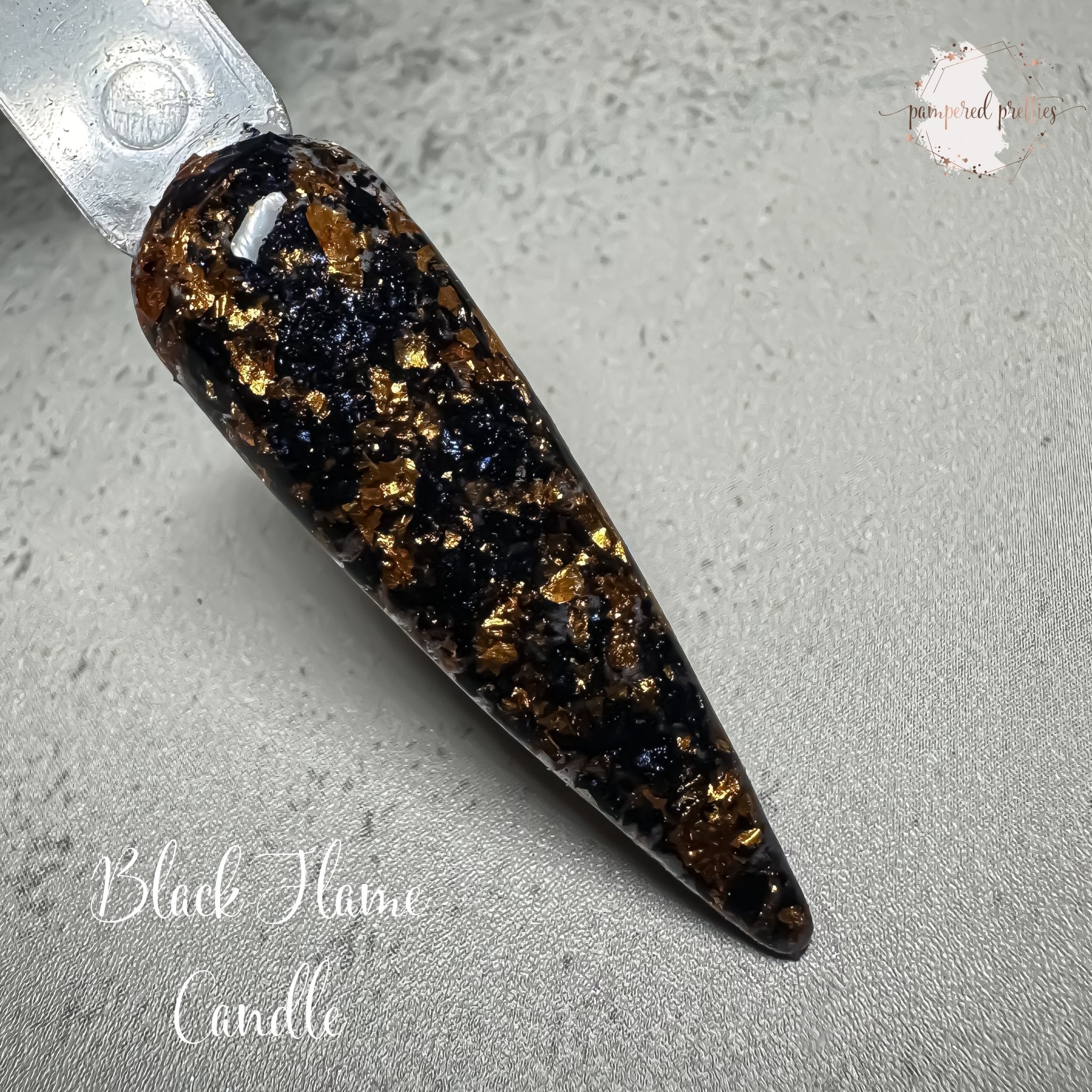 Black Flame Candle - Pampered Pretties