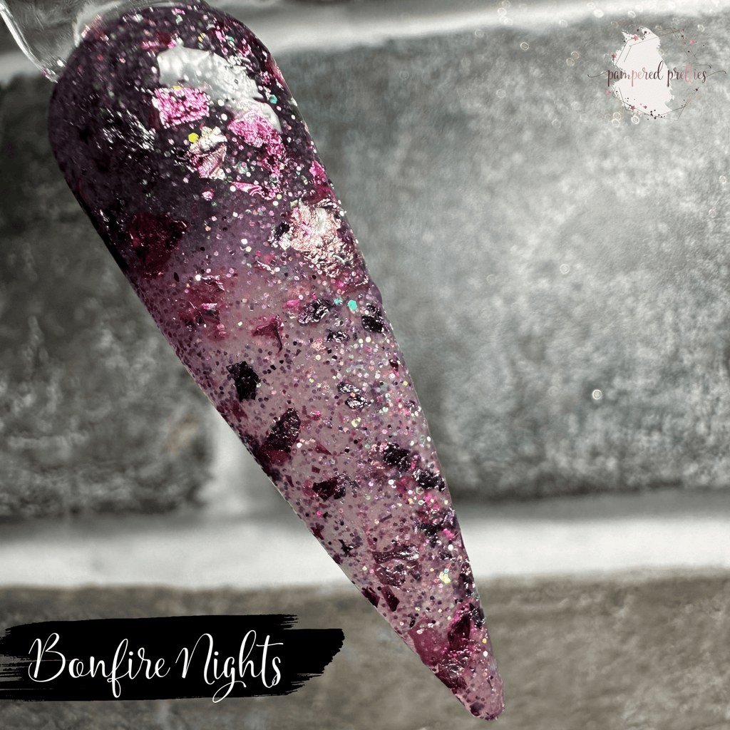 Bonfire Nights - Thermal Foil Holographic Glitter Dip Powder - Pampered Pretties