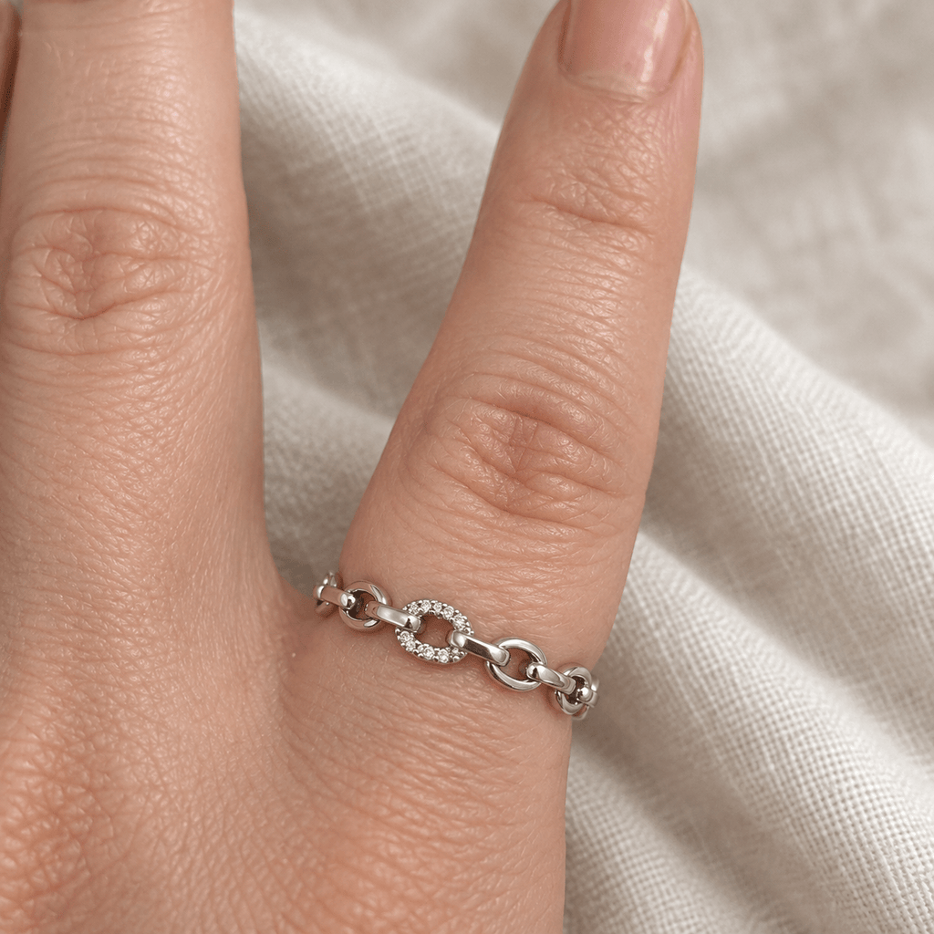 Chain Link Ring - Pampered Pretties