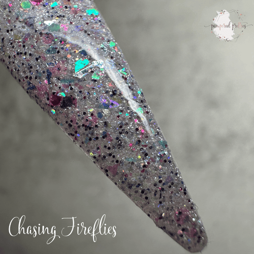 Chasing Fireflies - White Shimmer Flakie Dip Powder - Pampered Pretties