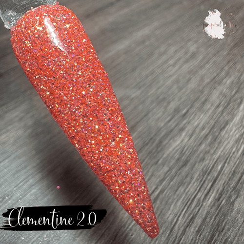 Clementine 2.0 - Holographic Glitter Dip Powder - Pampered Pretties