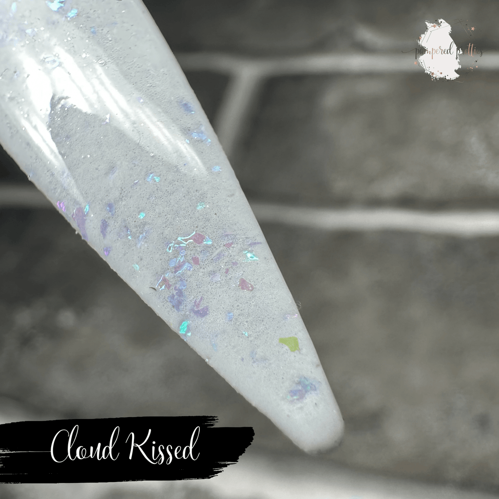 Cloud Kissed - White Flakie Dip Powder - Pampered Pretties