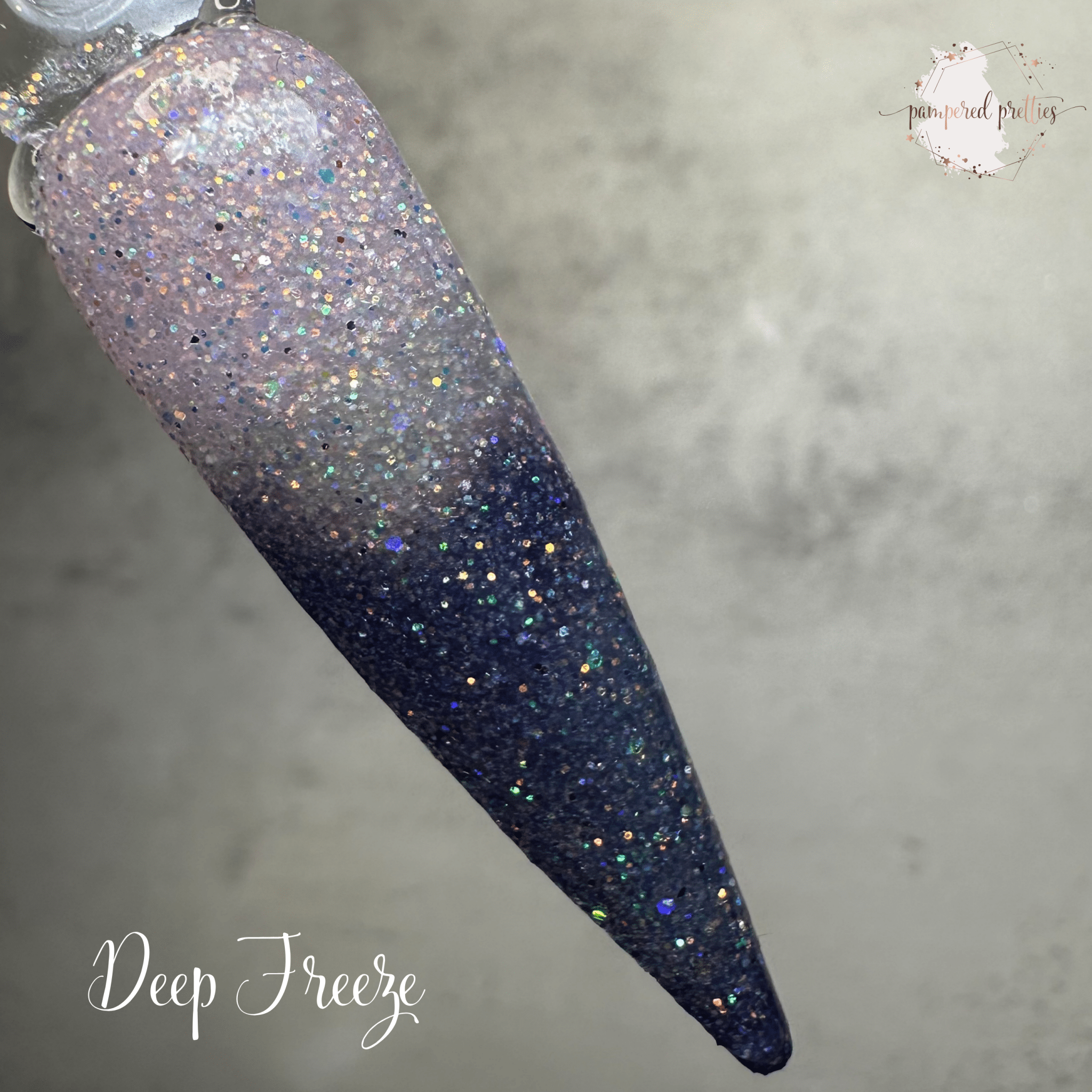 Deep Freeze - Holographic Glitter Triple Thermal Dip Powder - Pampered Pretties