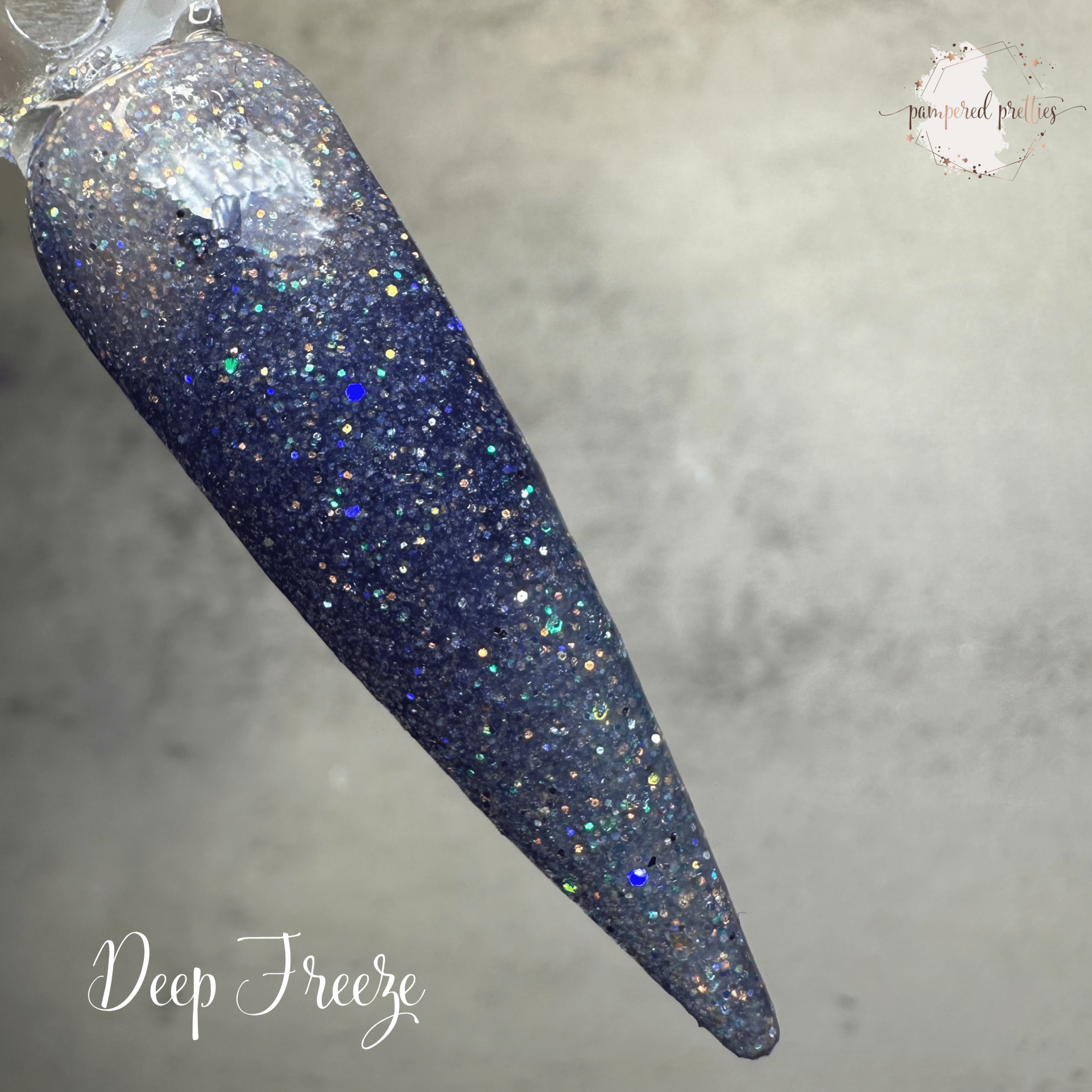Deep Freeze - Holographic Glitter Triple Thermal Dip Powder - Pampered Pretties