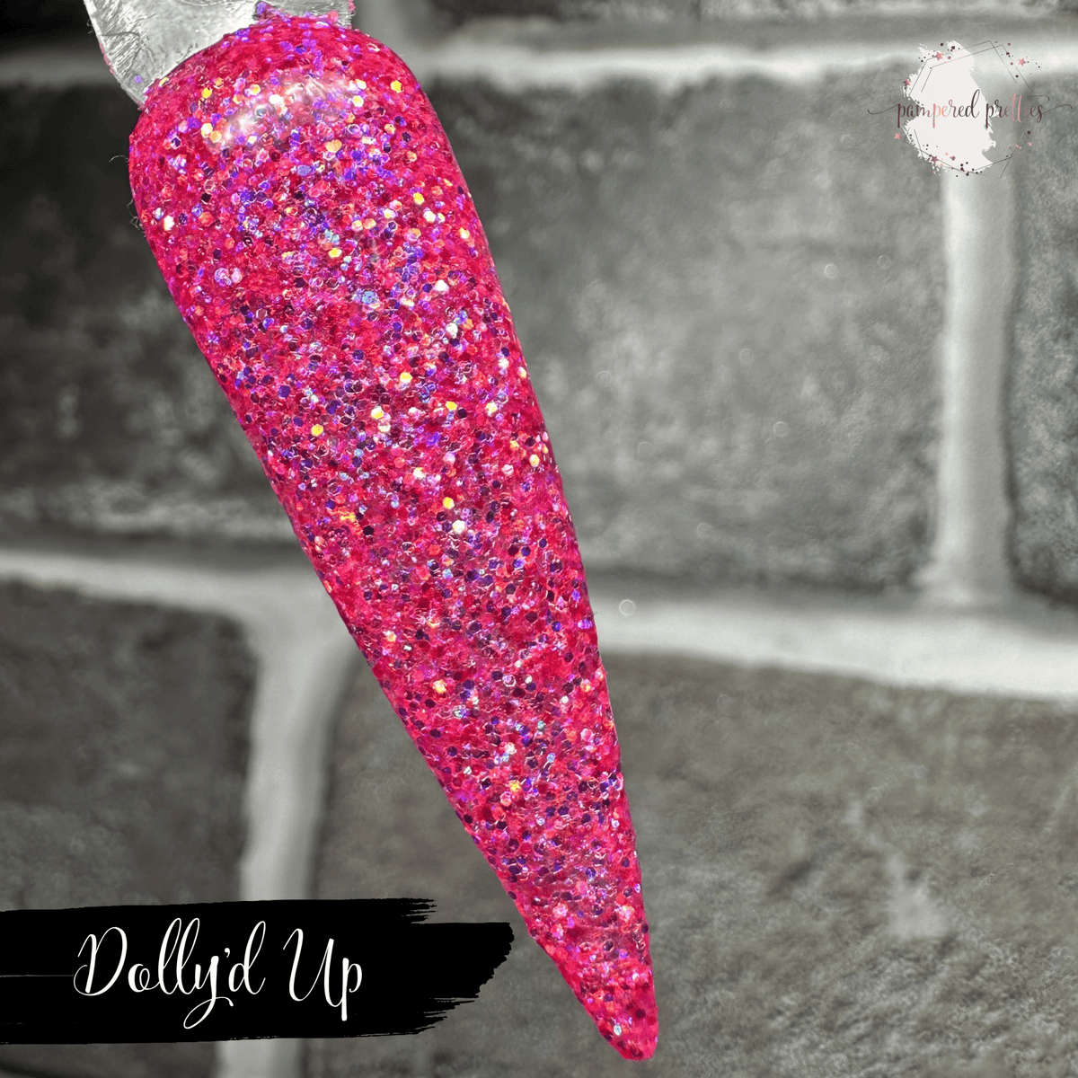 Dolly'd Up - Pink Holo Glitter Dip Powder - Pampered Pretties