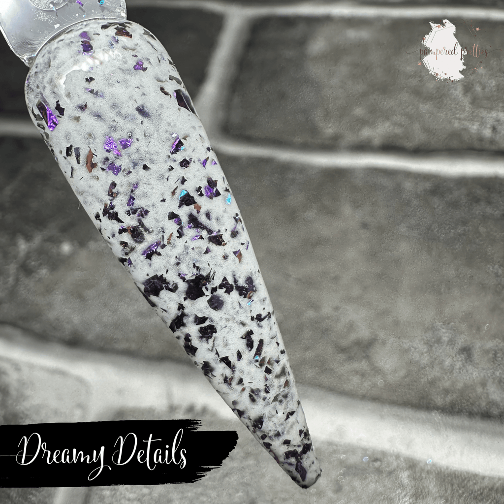 Dreamy Details - White Flakie Dip Powder - Pampered Pretties