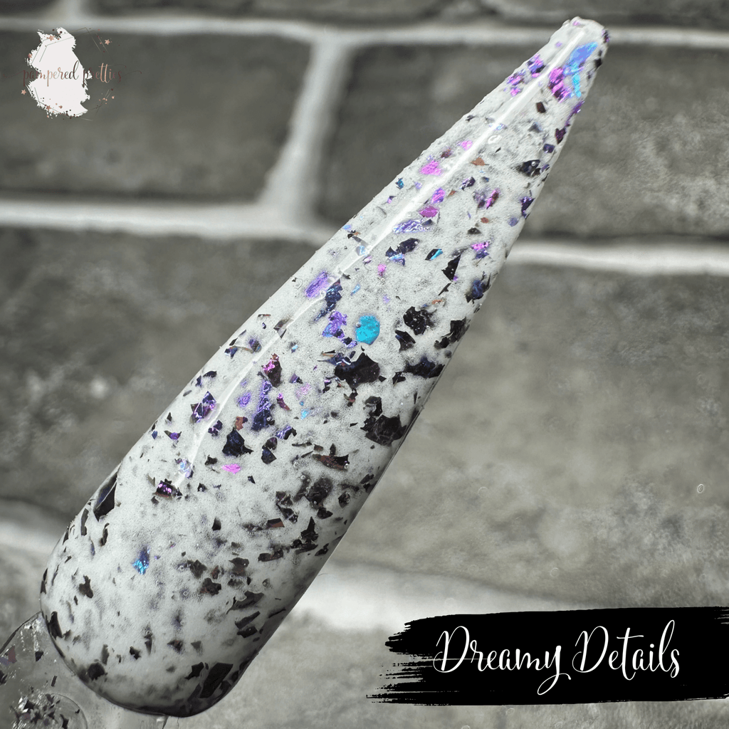 Dreamy Details - White Flakie Dip Powder - Pampered Pretties
