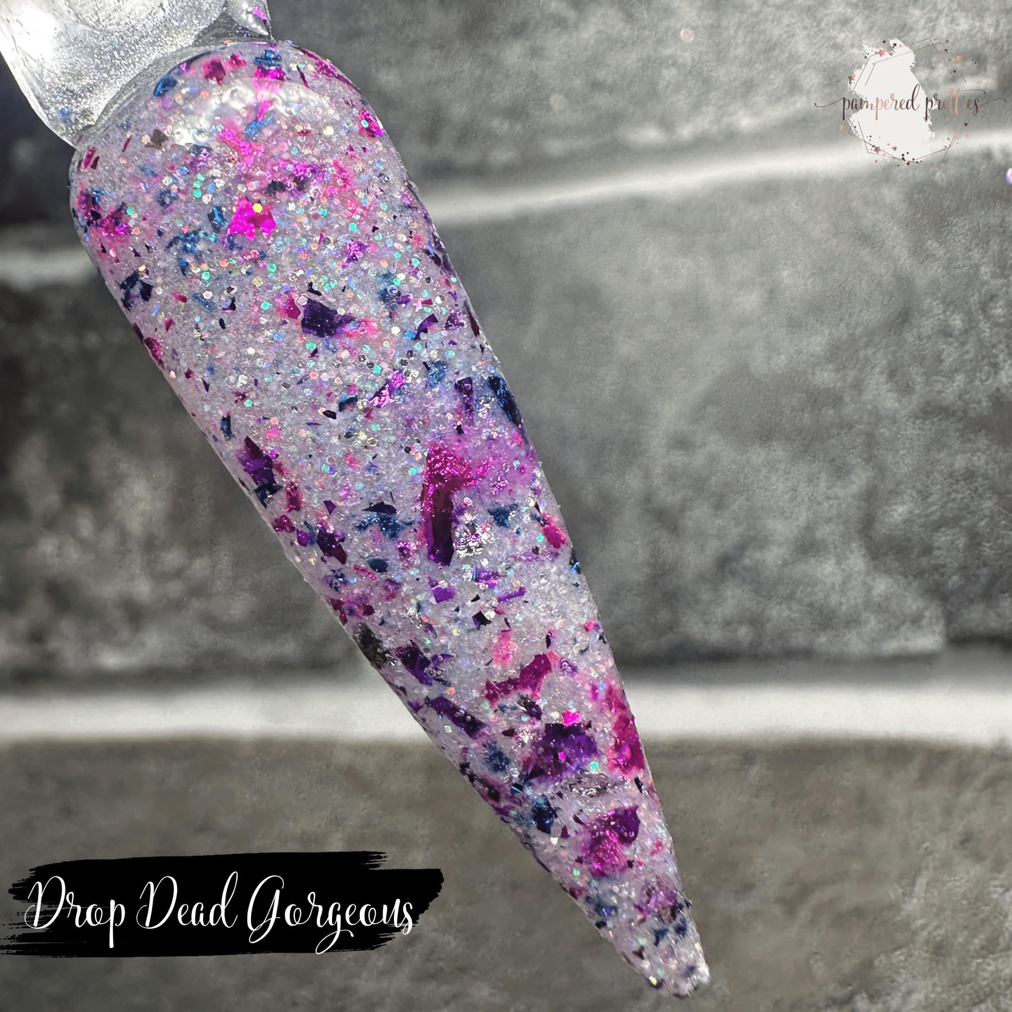Drop Dead Gorgeous - Glow Foil Glitter Dip Powder - Pampered Pretties