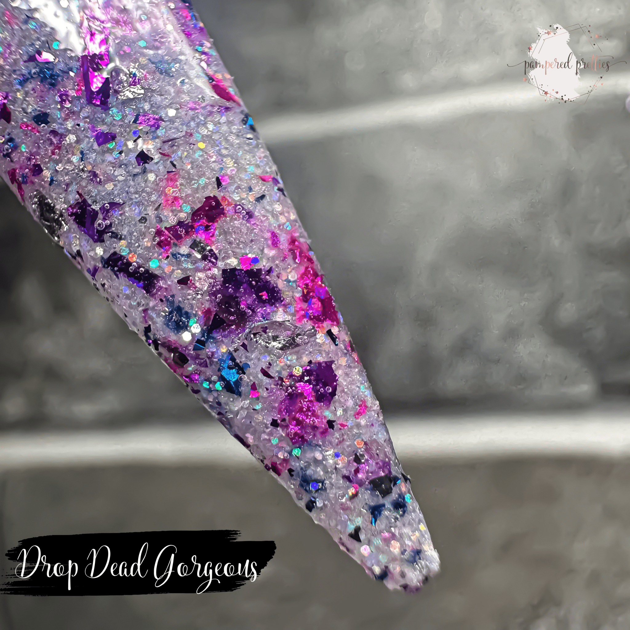Drop Dead Gorgeous - Glow Foil Glitter Dip Powder - Pampered Pretties