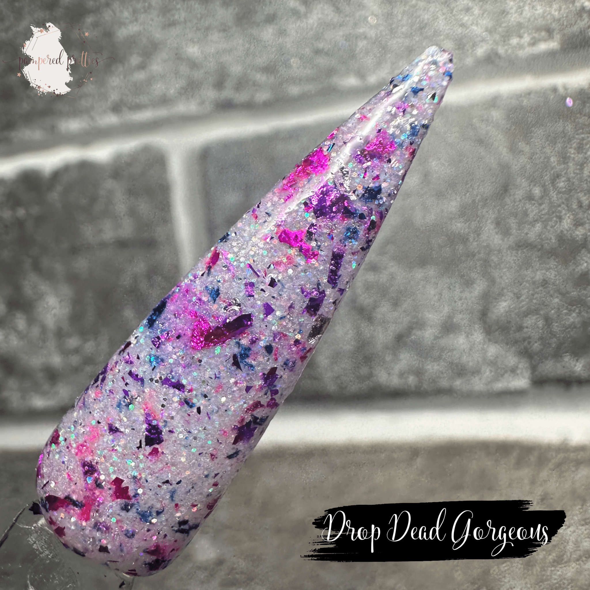 Drop Dead Gorgeous - Glow Foil Glitter Dip Powder - Pampered Pretties